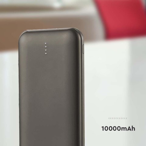 Power Bank V-TAC 10000mAh SLIM TYPE C Szary VT-3527