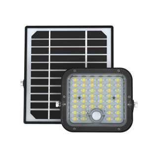 Projektor LED Solarny V-TAC 10W IP65, Pilot Timer, LiFePo 3.7V 6000mA Czarny VT-411 4000K 1500lm