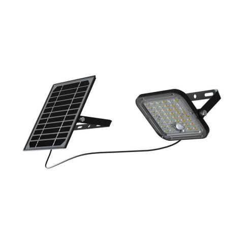 Projektor LED Solarny V-TAC 10W IP65, Pilot Timer, LiFePo 3.7V 6000mA Czarny VT-411 4000K 1500lm