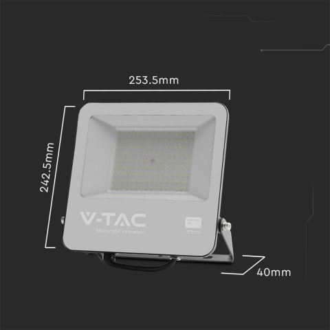 Projektor LED V-TAC 100W 135Lm/W SAMSUNG CHIP Czarny VT-44101 6500K 11480lm 5 Lat Gwarancji