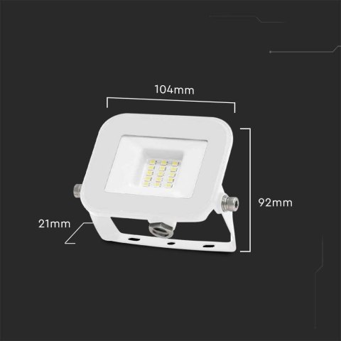 Projektor LED V-TAC 10W SAMSUNG CHIP PRO-S Biały VT-44010 4000K 735lm 5 Lat Gwarancji