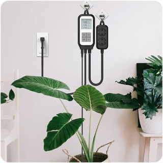 Dwa gniazda z termometrem Smart Life TUYA SL-PST20