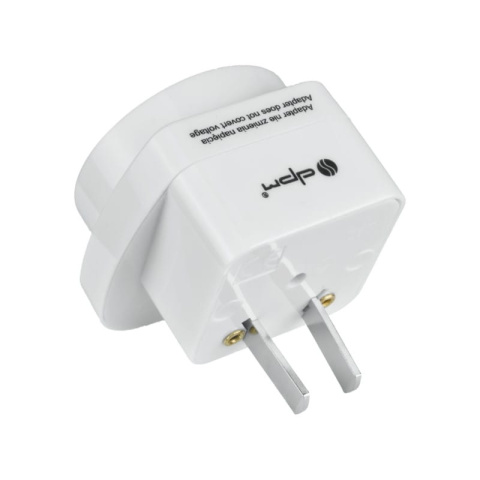 Adapter podróżny przejście wtyk USA GB CHINY gniazdo PL AC 230V 110V 10A DPM biały