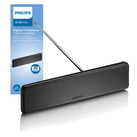 Antena pokojowa do telewizji naziemnej DVB-T2 HEVC z filtrem 3/4G Philips SDV5225/12