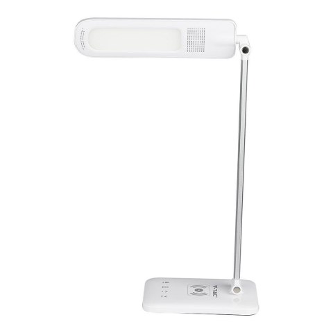 Lampka Biurkowa V-TAC 7W 3w1 Indukcja Zmiana Barwy Biała VT-1027 2700K-6500K 400lm