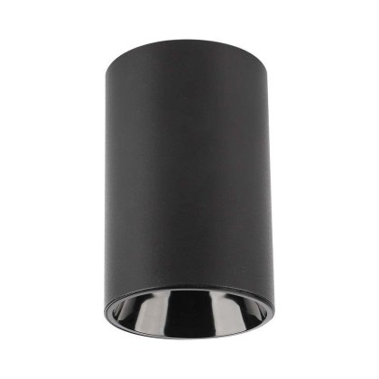 Oprawa Sufitowa V-TAC GU10 Okrągła Natynkowa Tuba Czarna 65x100mm VT-1131
