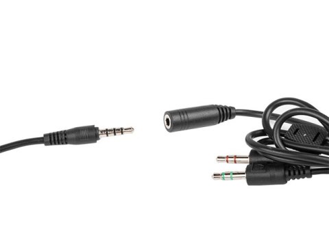 SŁUCHAWKI NAUSZNE GENESISARGON 400 Z MIKROFONEM CZARNO-CZERWONE (USZKODZONE OPAKOWANIE)