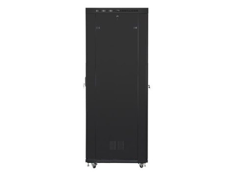 SZAFA INSTALACYJNA RACK STOJĄCA 19" 47U 800X1000 CZARNA DRZWI PERFOROWANE LCD LANBERG (FLAT PACK) V2