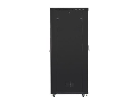 SZAFA INSTALACYJNA RACK STOJĄCA 19" 47U 800X1200 CZARNA DRZWI SZKLANE LCD LANBERG (FLAT PACK) V2