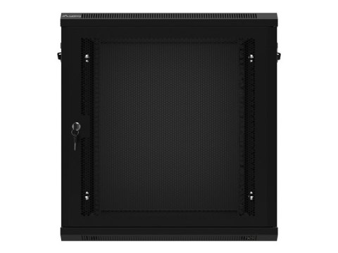 SZAFA INSTALACYJNA RACK WISZĄCA 19" 12U 600X450 CZARNA DRZWI PERFOROWANE LANBERG (FLAT PACK)