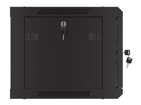 SZAFA INSTALACYJNA RACK WISZĄCA 19" 6U 600X450 CZARNA DRZWI PERFOROWANE LANBERG (FLAT PACK)
