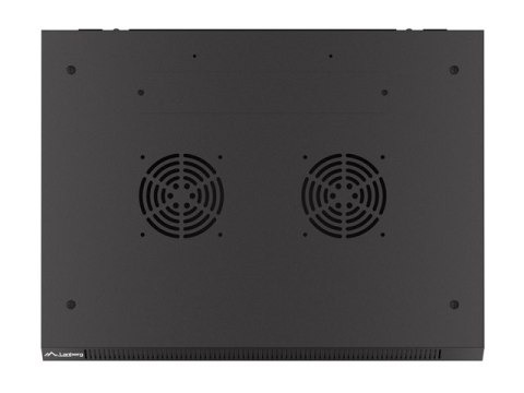 SZAFA INSTALACYJNA RACK WISZĄCA 19" 9U 600X450 CZARNA DRZWI PERFOROWANE LANBERG (FLAT PACK)