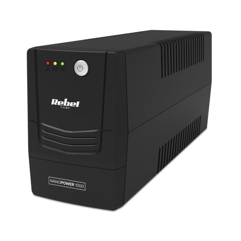 Zasilacz awaryjny komputerowy UPS REBEL model Nanopower 1000 ( offline, 1000VA / 600W , 230 V , 50Hz )