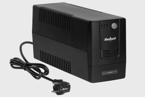 Zasilacz awaryjny komputerowy UPS REBEL model Nanopower 1000 ( offline, 1000VA / 600W , 230 V , 50Hz )