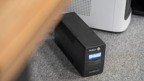 Zasilacz awaryjny komputerowy UPS REBEL model Nanopower Plus 1000 ( offline, 1000VA / 600W , 230 V , 50Hz , LCD , USB , RJ45 )