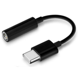 Adapter słuchawkowy USB Typ-C na Jack 3,5mm z nowym chipem do samsunga czarny