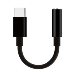 Adapter słuchawkowy USB Typ-C na Jack 3,5mm z nowym chipem do samsunga czarny