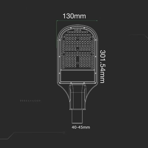 Oprawa Uliczna LED V-TAC SAMSUNG CHIP 30W VT-31ST 6500K 2350lm 3 Lata Gwarancji