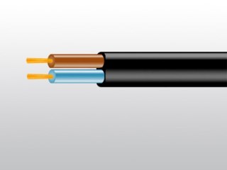 BOWI Przewód OMYp 2x0,5 płaski 300V czarny