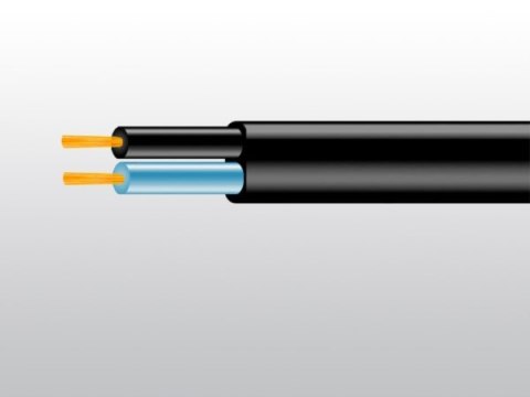 BOWI Przewód OMYp 2x0,75 płaski 300V czarny