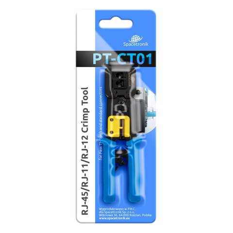 Zaciskarka przelotowa RJ45/RJ12/RJ11 PT-CT01 SPACETRONIK