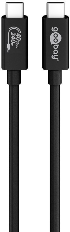 Kabel USB-C USB4 Gen 3x2 40 Gb/s 240W Goobay 0,7m