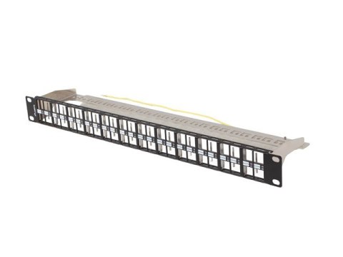 PATCH PANEL PUSTY 48 PORT 1U 19" FTP DO MODUŁÓW KEYSTONE CZARNY LANBERG