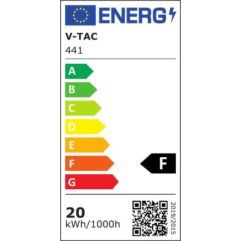 Projektor LED V-TAC 20W SAMSUNG CHIP Czarny VT-20-B 6400K 1600lm 5 Lat Gwarancji