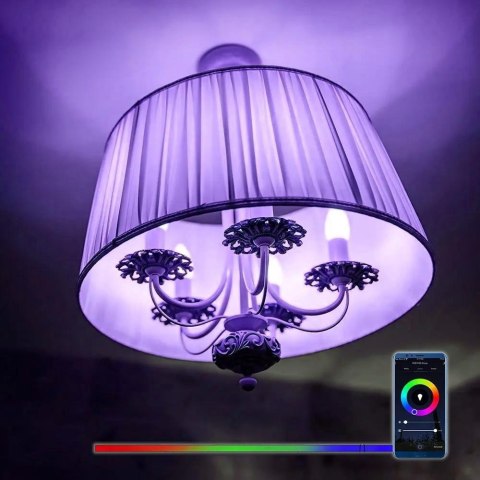 Żarówka LED WiFi V-TAC 8.5W E27 A60 SMART Amazon Alexa Google Home VT-5109 RGB+2700K-6500K 806lm