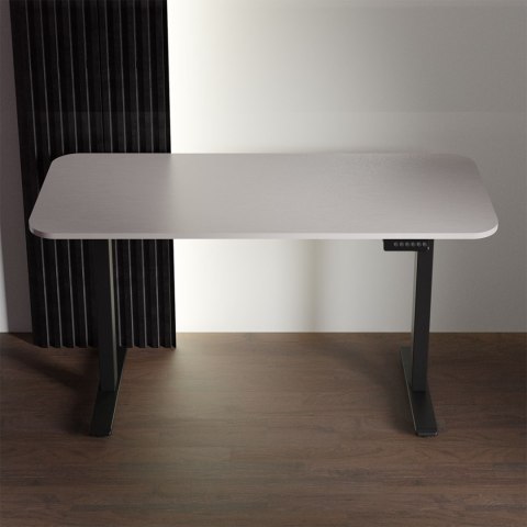 Blat biurka uniwersalny 130x65x1.8cm Tytan srebrny