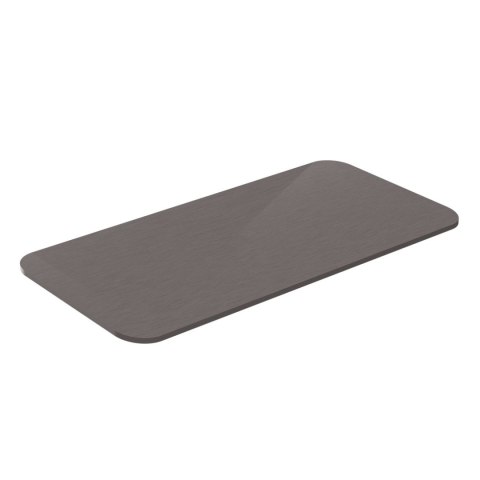Blat biurka uniwersalny 130x65x1.8cm Tytan srebrny
