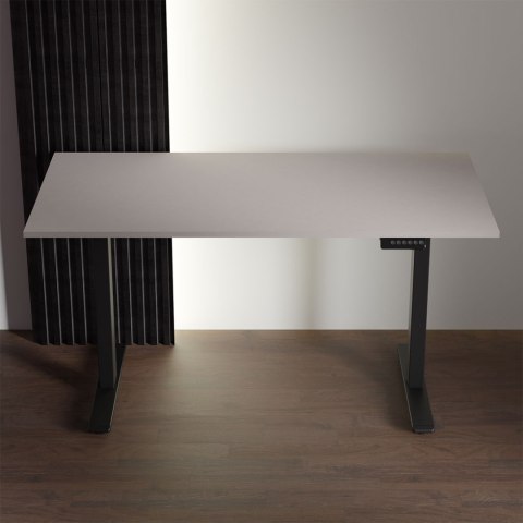 Blat biurka uniwersalny 130x65x1.8cm Tytan srebrny
