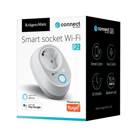 Gniazdo WiFi Kruger&Matz Connect P2 Tuya