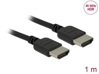 KABEL HDMI M/M 1M 4K 60HZ CZARNY DELOCK