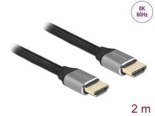 KABEL HDMI M/M V2.2 2M 8K 60HZ CZARNY DELOCK