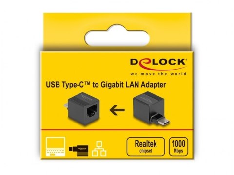 KARTA SIECIOWA DELOCK USB-C 3.1 1X RJ45 1GB