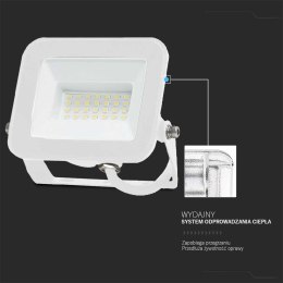 Projektor LED V-TAC 20W SAMSUNG CHIP PRO-S Biały VT-44020 4000K 1620lm 5 Lat Gwarancji