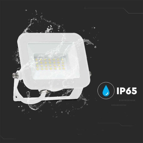 Projektor LED V-TAC 20W SAMSUNG CHIP PRO-S Biały VT-44020 6500K 1620lm 5 Lat Gwarancji