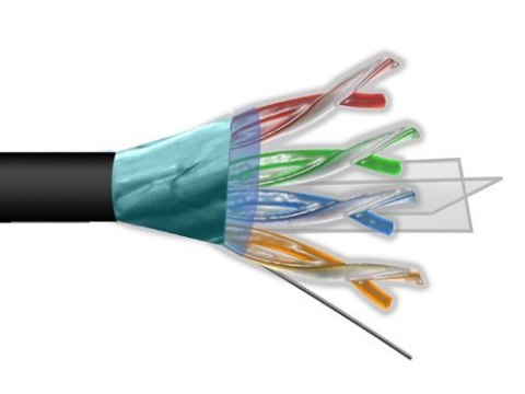 BOWI Przewód FTP6 drut Cu +żel 305m MAXCABLE