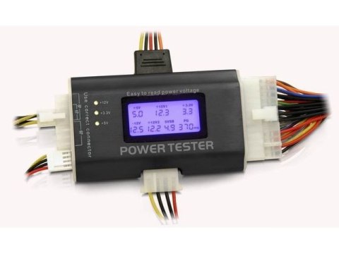 TESTER ZASILACZY KOMP. ATX (LCD) DELOCK (USZKODZONE OPAKOWANIE)