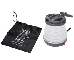 Adler Czajnik silikonowy 0,6 L - turystyczny - wtyczka UK