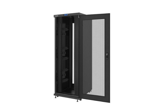 SZAFA INSTALACYJNA RACK STOJĄCA 19" 37U 800X1000 CZARNA DRZWI PERFOROWANE LCD LANBERG (FLAT PACK).