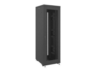 SZAFA INSTALACYJNA RACK STOJĄCA 19" 42U 800X1000 CZARNA DRZWI PERFOROWANE LCD LANBERG (FLAT PACK)