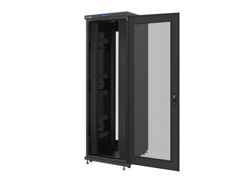 SZAFA INSTALACYJNA RACK STOJĄCA 19" 42U 800X1000 CZARNA DRZWI PERFOROWANE LCD LANBERG (FLAT PACK)