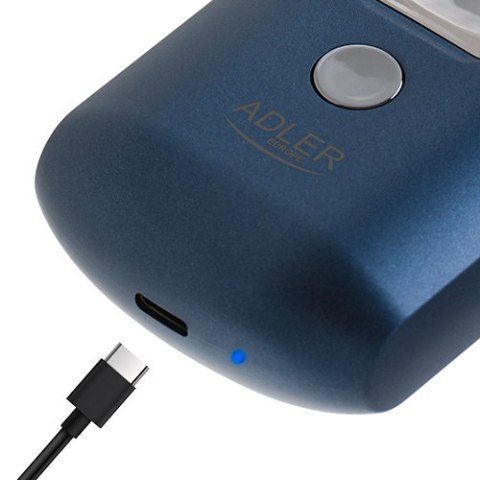 Adler Golarka podróżna 2 głowicowa z USB