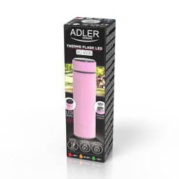 Adler Termos LED 473ml różowy