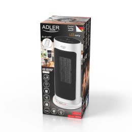 Adler Termowentylator ceramiczny LED z pilotem + Timer