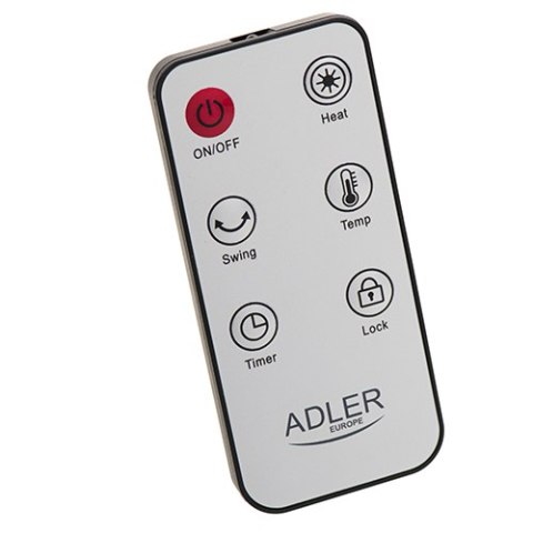 Adler Termowentylator ceramiczny LED z pilotem + Timer