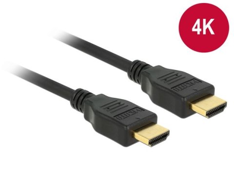 KABEL HDMI M/M V2.0 2M 4K 60HZ CZARNY DELOCK