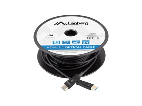 KABEL HDMI M/M V2.1 10M 8K CZARNY OPTYCZNY AOC LANBERG